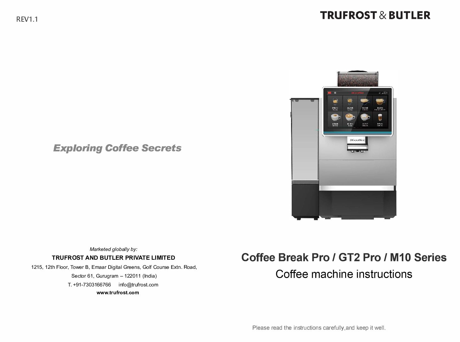 Coffee Break Pro user manual – Trufrost